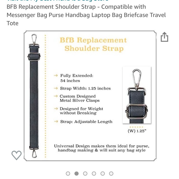 Bag Replacement Shoulder/Crossbody Strap -Messenger Bag, Purse, Travel Tote, etc - Picture 7 of 7